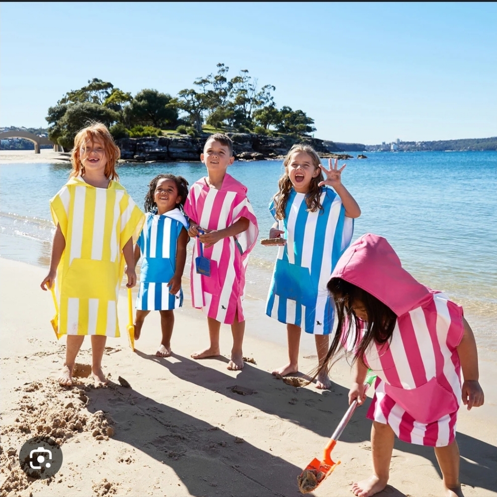 Striped Kids Swim Coverup